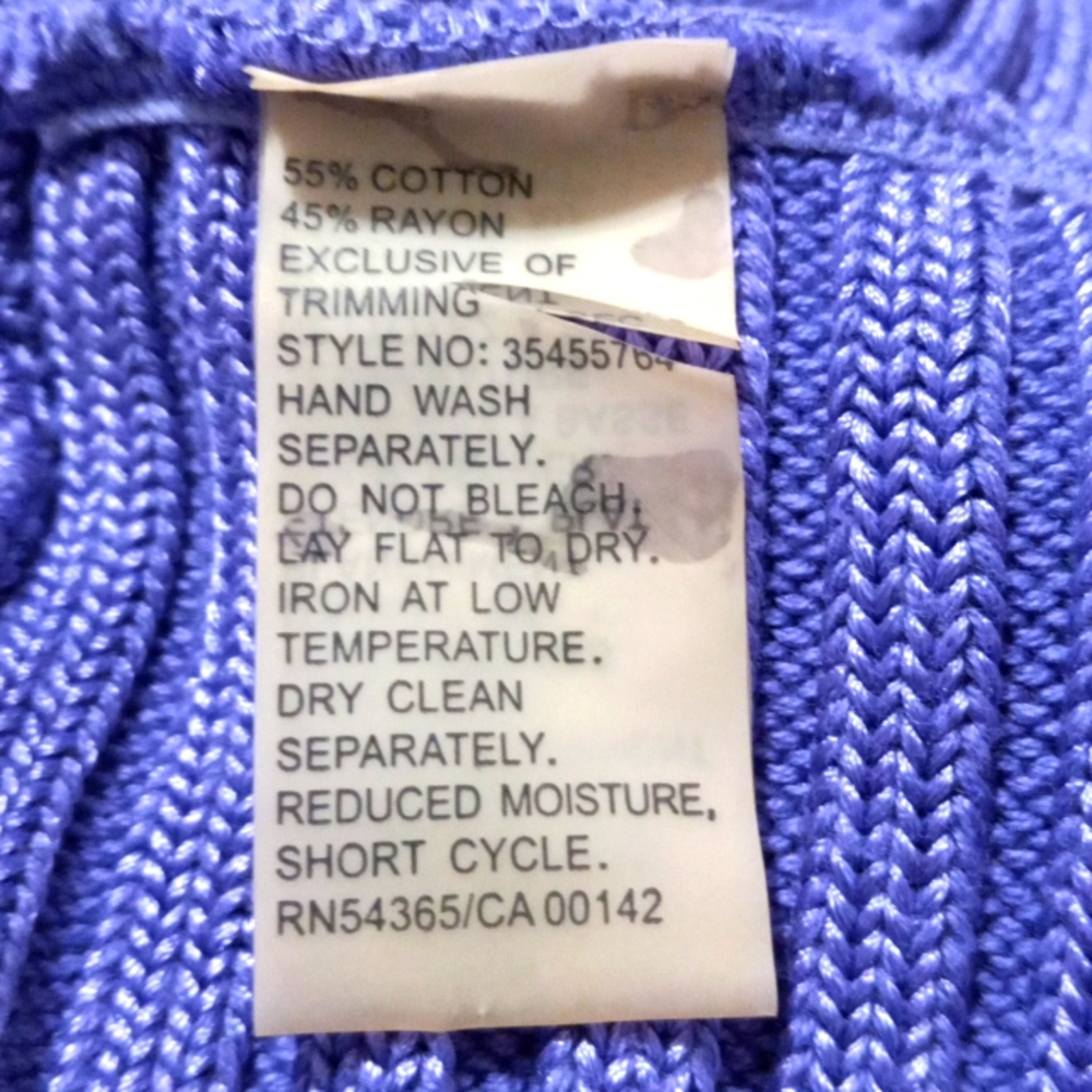 Peter Nygard Lavender Open Front Sweater Size 2X - Picture 4 of 4